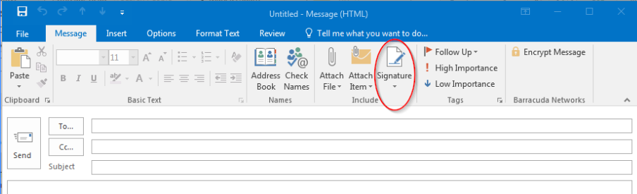 how to add logos to every email signatures in outlook